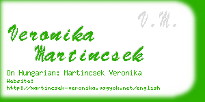 veronika martincsek business card